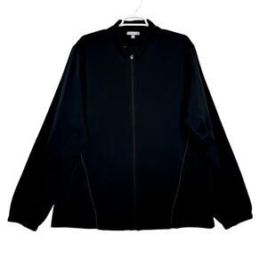 Men's Tasc Performance Recess Black Full Zip Lightweight Athleisure‎ Jacket XXL